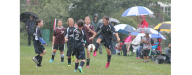 Soccer in the pouring rain!